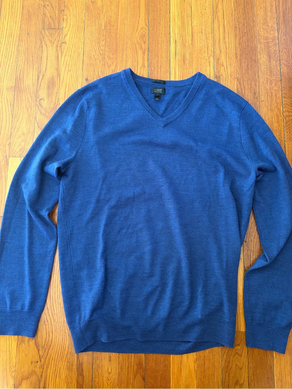 J. Crew Men's V-Neck Sweater in Royal Blue